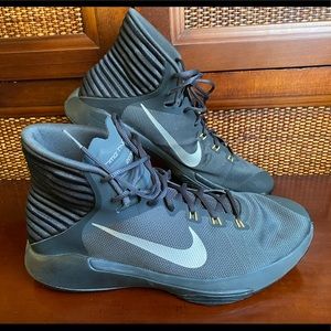 Nike Prime Hype DF Grey Black  Mens Basketball Shoes